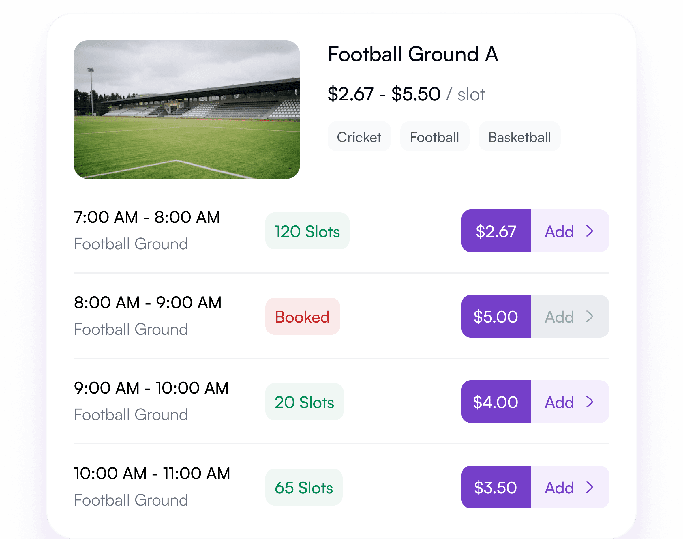 Live Availability